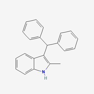 molecular formula C22H19N B15456436 1H-Indole, 3-(diphenylmethyl)-2-methyl- CAS No. 61995-46-8