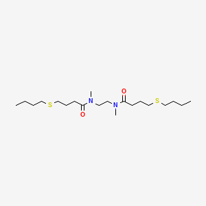 molecular formula C20H40N2O2S2 B15456469 N,N'-(Ethane-1,2-diyl)bis[4-(butylsulfanyl)-N-methylbutanamide] CAS No. 61797-35-1