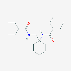 2-Ethyl-N-{[1-(2-ethylbutanamido)cyclohexyl]methyl}butanamide