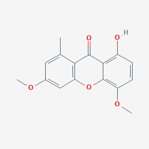 molecular formula C16H14O5 B15456525 8-Hydroxy-3,5-dimethoxy-1-methyl-9H-xanthen-9-one CAS No. 61877-15-4