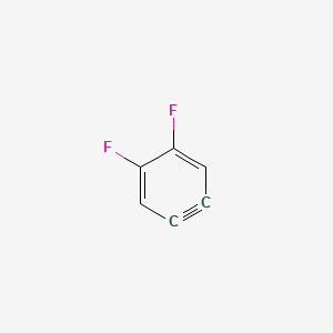 molecular formula C6H2F2 B15456554 1,3-Cyclohexadien-5-yne, 2,3-difluoro- CAS No. 61874-22-4