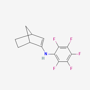 molecular formula C13H10F5N B15456555 N-(Pentafluorophenyl)bicyclo[2.2.1]hept-2-en-2-amine CAS No. 62189-78-0