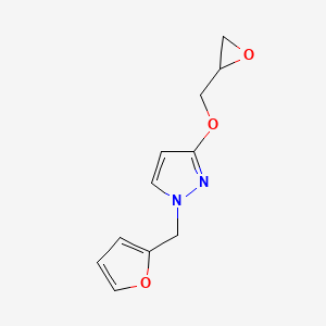 1-[(Furan-2-yl)methyl]-3-[(oxiran-2-yl)methoxy]-1H-pyrazole