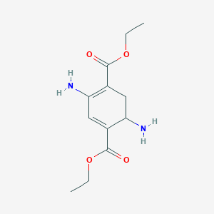 molecular formula C12H18N2O4 B15456594 Diethyl 2,5-diaminocyclohexa-1,3-diene-1,4-dicarboxylate CAS No. 62111-25-5