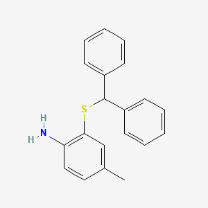 2-[(Diphenylmethyl)sulfanyl]-4-methylaniline