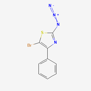 molecular formula C9H5BrN4S B15456646 2-Azido-5-bromo-4-phenyl-1,3-thiazole CAS No. 62263-05-2