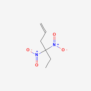 molecular formula C6H10N2O4 B15456652 4,4-Dinitrohex-1-ene CAS No. 62116-09-0