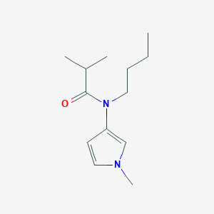 molecular formula C13H22N2O B15456658 N-Butyl-2-methyl-N-(1-methyl-1H-pyrrol-3-yl)propanamide CAS No. 62187-89-7