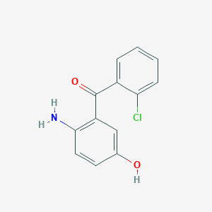 molecular formula C13H10ClNO2 B15456666 (2-Amino-5-hydroxyphenyl)(2-chlorophenyl)methanone CAS No. 61871-78-1