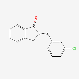 1H-Inden-1-one, 2-[(3-chlorophenyl)methylene]-2,3-dihydro-