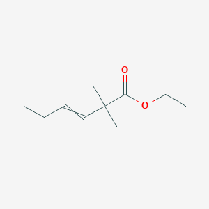 molecular formula C10H18O2 B15456674 Ethyl 2,2-dimethylhex-3-enoate CAS No. 61976-43-0