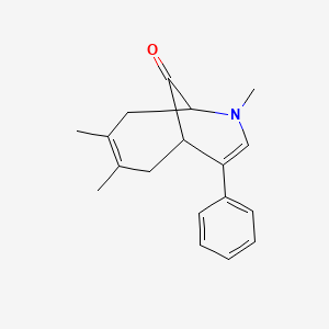 3,4,7-Trimethyl-9-phenyl-7-azabicyclo[4.3.1]deca-3,8-dien-10-one