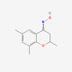 N-(2,6,8-Trimethyl-2,3-dihydro-4H-1-benzopyran-4-ylidene)hydroxylamine