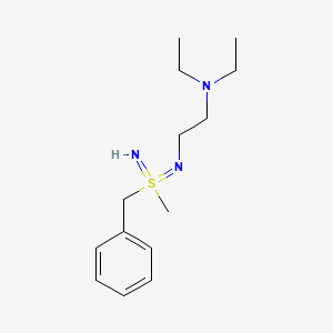 molecular formula C14H25N3S B15456709 2-(2-Benzyl-2-methyl-2lambda~6~-diazathia-1,2-dien-1-yl)-N,N-diethylethan-1-amine CAS No. 61832-66-4