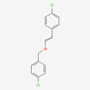 1-Chloro-4-({[2-(4-chlorophenyl)ethenyl]oxy}methyl)benzene