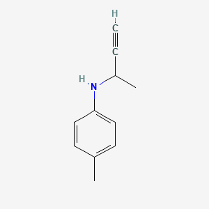 Benzenamine, 4-methyl-N-(1-methyl-2-propynyl)-