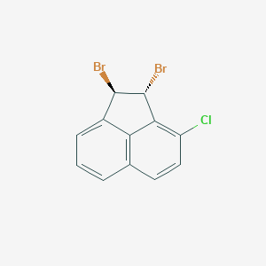 molecular formula C12H7Br2Cl B15456845 (1R,2R)-1,2-Dibromo-3-chloro-1,2-dihydroacenaphthylene CAS No. 62002-76-0