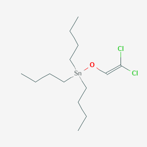 molecular formula C14H28Cl2OSn B15456851 Tributyl[(2,2-dichloroethenyl)oxy]stannane CAS No. 61843-98-9