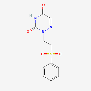 2-[2-(Benzenesulfonyl)ethyl]-1,2,4-triazine-3,5(2H,4H)-dione