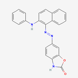 6-[(E)-(2-Anilinonaphthalen-1-yl)diazenyl]-1,3-benzoxazol-2(3H)-one