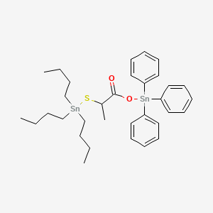 6,6-Dibutyl-4-methyl-3-oxo-1,1,1-triphenyl-2-oxa-5-thia-1,6-distannadecane