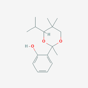 2-[2,5,5-Trimethyl-4-(propan-2-yl)-1,3-dioxan-2-yl]phenol