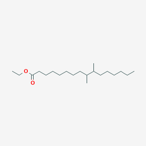 molecular formula C20H40O2 B15456978 Ethyl 9,10-dimethylhexadecanoate CAS No. 61735-02-2