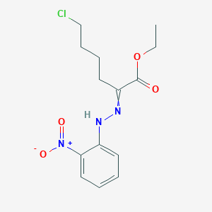 molecular formula C14H18ClN3O4 B15456984 Ethyl 6-chloro-2-[2-(2-nitrophenyl)hydrazinylidene]hexanoate CAS No. 62125-09-1