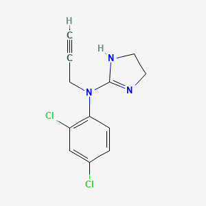 molecular formula C12H11Cl2N3 B15457024 N-(2,4-Dichlorophenyl)-N-(prop-2-yn-1-yl)-4,5-dihydro-1H-imidazol-2-amine CAS No. 61939-95-5