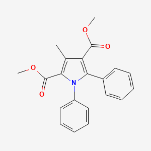 molecular formula C21H19NO4 B15457036 Dimethyl 3-methyl-1,5-diphenyl-1H-pyrrole-2,4-dicarboxylate CAS No. 62100-96-3