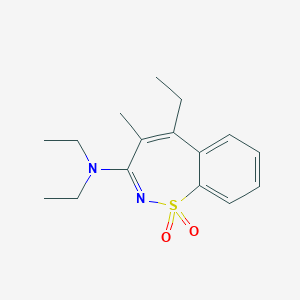 3-(Diethylamino)-5-ethyl-4-methyl-1H-1lambda~6~,2-benzothiazepine-1,1-dione