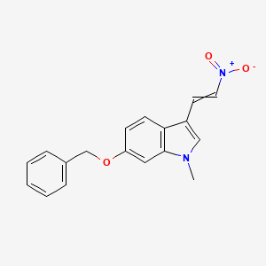 1H-Indole, 1-methyl-3-(2-nitroethenyl)-6-(phenylmethoxy)-