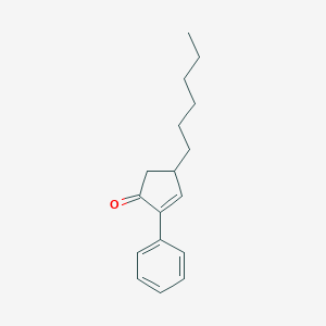 4-Hexyl-2-phenylcyclopent-2-EN-1-one