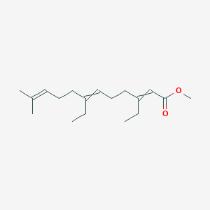 Methyl 3,7-diethyl-11-methyldodeca-2,6,10-trienoate