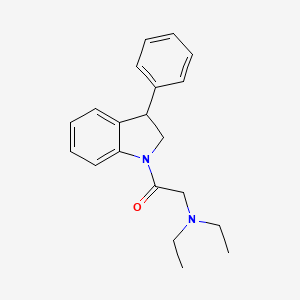 molecular formula C20H24N2O B15457115 2-(Diethylamino)-1-(3-phenyl-2,3-dihydro-1H-indol-1-yl)ethan-1-one CAS No. 62236-56-0