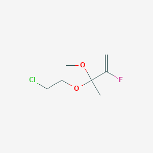 molecular formula C7H12ClFO2 B15457163 3-(2-Chloroethoxy)-2-fluoro-3-methoxybut-1-ene CAS No. 61779-46-2