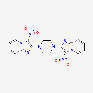 2,2'-(Piperazine-1,4-diyl)bis(3-nitroimidazo[1,2-a]pyridine)