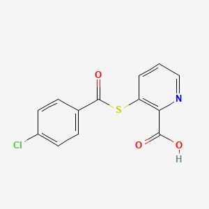 3-[(4-Chlorobenzoyl)sulfanyl]pyridine-2-carboxylic acid