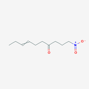 molecular formula C10H17NO3 B15457236 1-Nitrodec-7-en-4-one CAS No. 61856-14-2