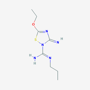 5-Ethoxy-3-imino-N'-propyl-1,2,4-thiadiazole-2(3H)-carboximidamide