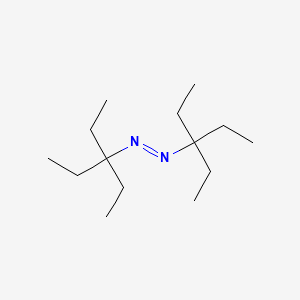 molecular formula C14H30N2 B15457261 (E)-Bis(3-ethylpentan-3-yl)diazene CAS No. 62230-12-0