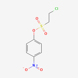 molecular formula C8H8ClNO5S B15457292 4-Nitrophenyl 2-chloroethane-1-sulfonate CAS No. 61980-91-4