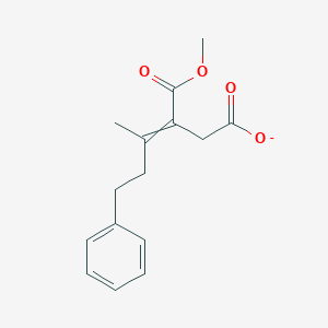 3-(Methoxycarbonyl)-4-methyl-6-phenylhex-3-enoate