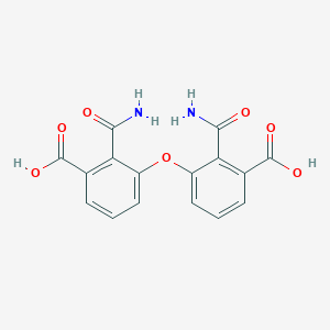 molecular formula C16H12N2O7 B15457319 3,3'-Oxybis(2-carbamoylbenzoic acid) CAS No. 61691-12-1