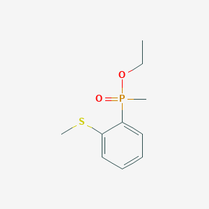 molecular formula C10H15O2PS B15457323 Ethyl methyl[2-(methylsulfanyl)phenyl]phosphinate CAS No. 61820-22-2