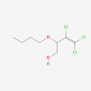 molecular formula C8H13Cl3O2 B15457325 2-Butoxy-3,4,4-trichlorobut-3-EN-1-OL CAS No. 61808-90-0