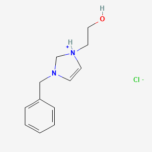 3-Benzyl-1-(2-hydroxyethyl)-2,3-dihydro-1H-imidazol-1-ium chloride