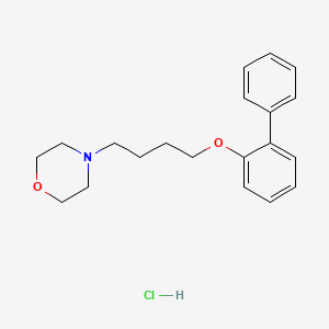 4-[4-(2-Phenylphenoxy)butyl]morpholine;hydrochloride