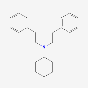 molecular formula C22H29N B15457377 N,N-Bis(2-phenylethyl)cyclohexanamine CAS No. 61907-87-7