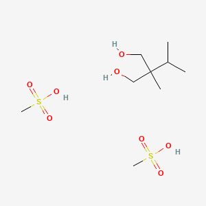 molecular formula C9H24O8S2 B15457386 Methanesulfonic acid;2-methyl-2-propan-2-ylpropane-1,3-diol CAS No. 62161-69-7